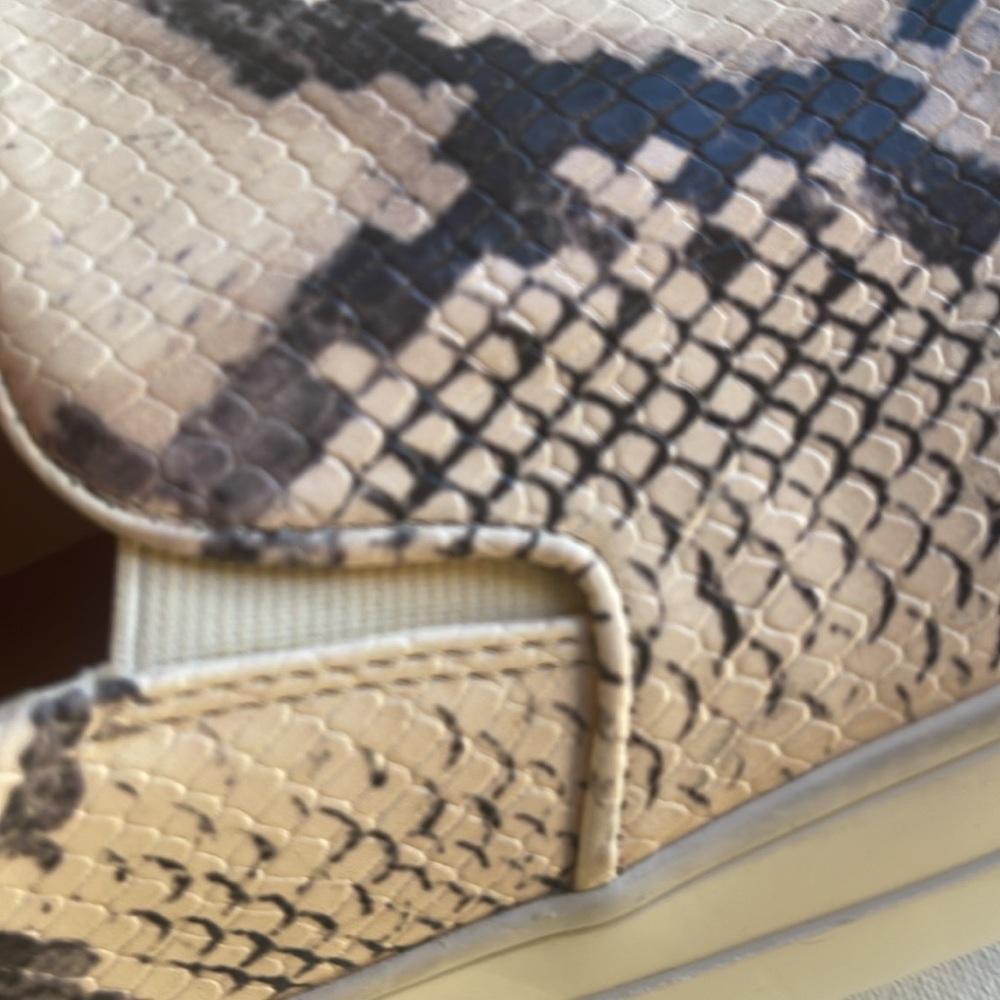 NWT STEVE MADDEN GILLS SLIP ON SNAKE SKIN PRINT SZ 9M SNEAKERS DISPLAY PAIR - Picture 6 of 12